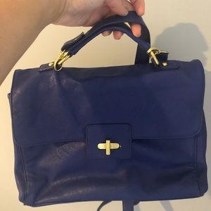 Cobalt blue shoulder bag